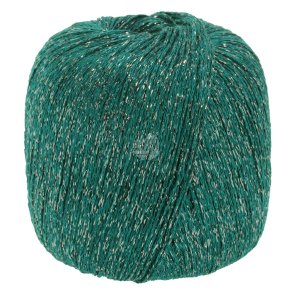 Lana Grossa - Brillino - Glimmer/Effektgarn - Petroleum/Slv (41) - 25g