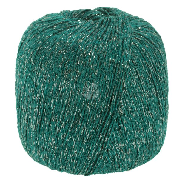 Lana Grossa - Brillino - Glimmer/Effektgarn - Petroleum/Slv (41) - 25g