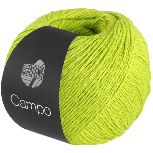 Lana Grossa - Campo - bomuld/hrgarn - Neongrn (0011) - 50g