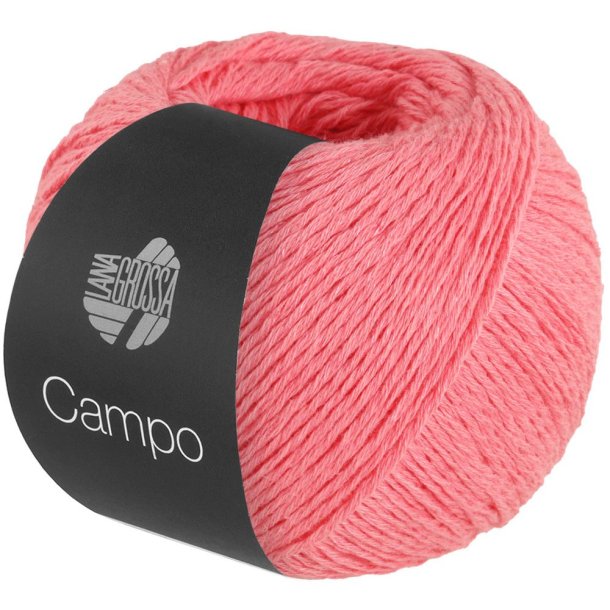 Lana Grossa - Campo - bomuld/hrgarn - Nellike Rosa (0015) - 50g