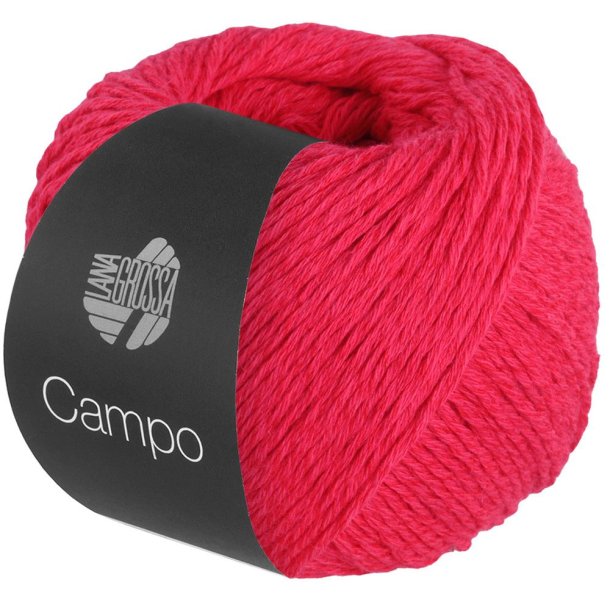 Lana Grossa - Campo - bomuld/hrgarn - Lysende Rd (0016) - 50g