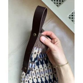 PetiteKnit - Lderstrop til Julesok - Mrkebrun