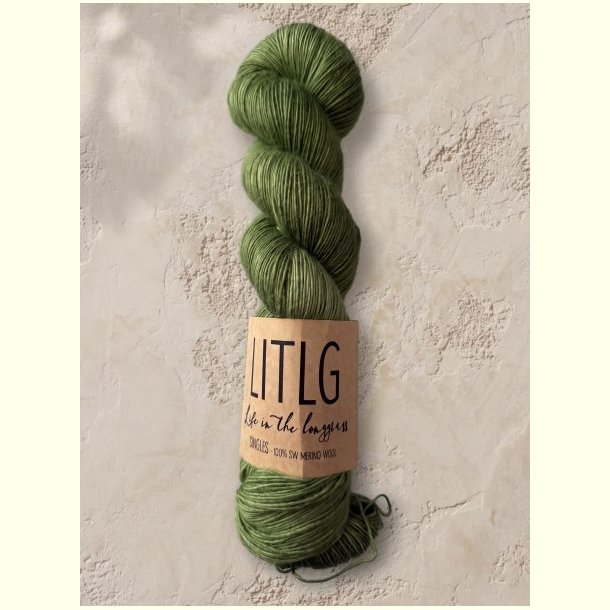 LITLG - Mohair Silk Lace - Semi-solid (meleret) - Cinnabar Green - 50g