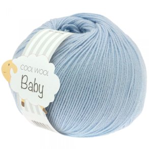Lana Grossa - Cool Wool Baby - merino uldgarn - Lysebl (208) - 50g