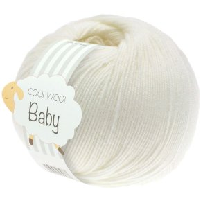 Lana Grossa - Cool Wool Baby - merino uldgarn - Rhvid (213) - 50g