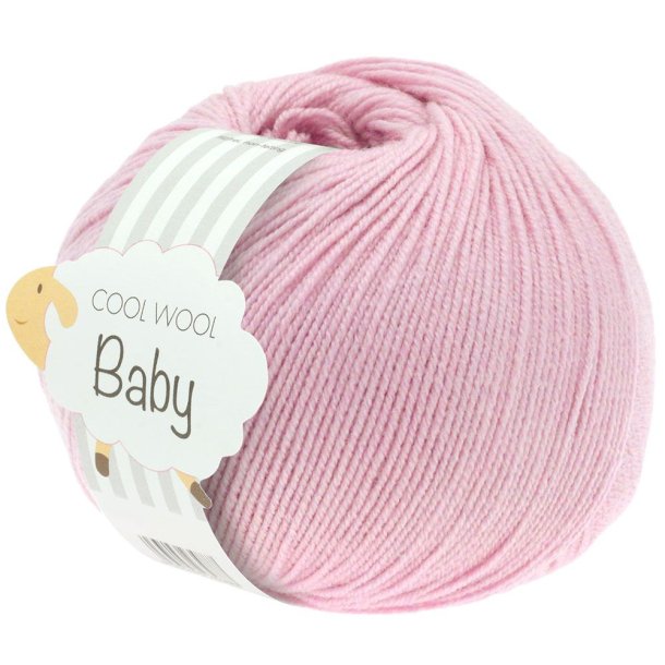 Lana Grossa - Cool Wool Baby - merino uldgarn - Rosa (216) - 50g