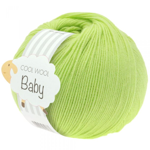 Lana Grossa - Cool Wool Baby - merino uldgarn - Lime (228) - 50g