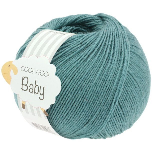 Lana Grossa - Cool Wool Baby - merino uldgarn - Mint Turkis (284) - 50g