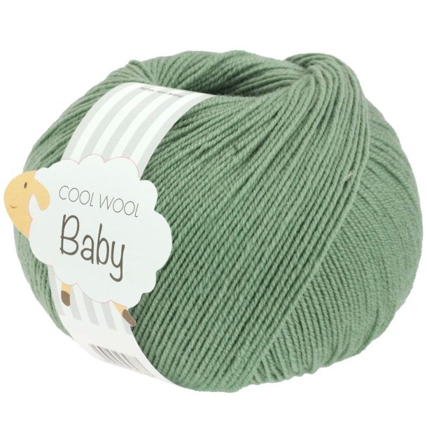 Lana Grossa - Cool Wool Baby - merino uldgarn - Resedagrn (297) - 50g
