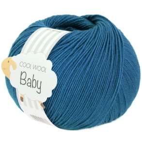 Lana Grossa - Cool Wool Baby - merino uldgarn - Petrolium (326) - 50g