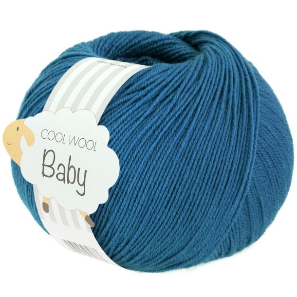 Lana Grossa - Cool Wool Baby - merino uldgarn - Petrolium (326) - 50g