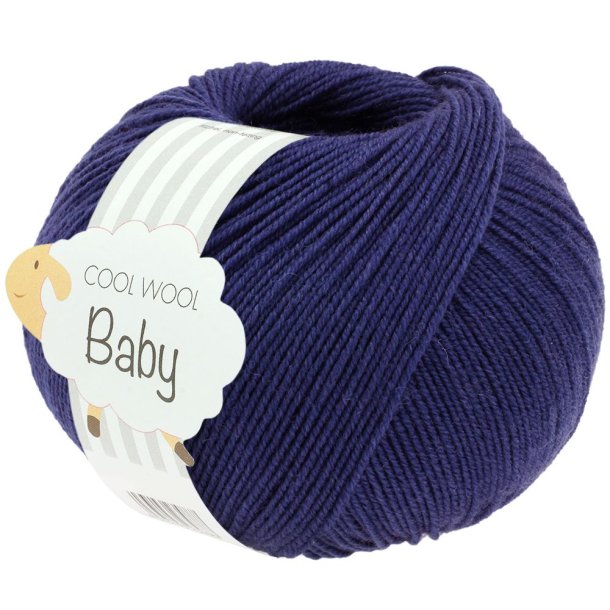 Lana Grossa - Cool Wool Baby - merino uldgarn - Royal (327) - 50g