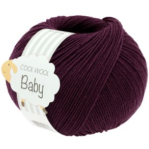 Lana Grossa - Cool Wool Baby - merino uldgarn - Burgunder (329) - 50g