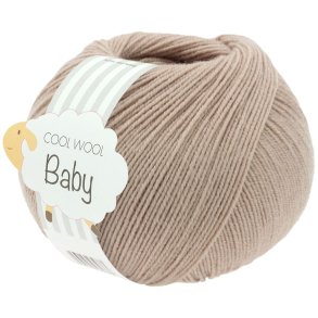 Lana Grossa - Cool Wool Baby - merino uldgarn - Perle Beige (332) - 50g