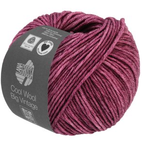 Lana Grossa - Cool Wool Big Vintage - merino uldgarn - Blomme (7165) - 50g