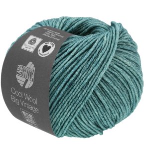 Lana Grossa - Cool Wool Big Vintage - merino uldgarn - Petrol (7167) - 50g