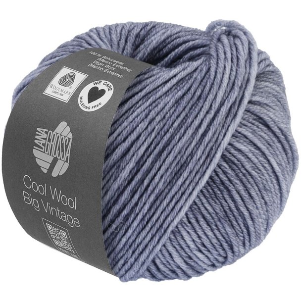 Lana Grossa - Cool Wool Big Vintage - merino uldgarn - Lysebl (7178) - 50g