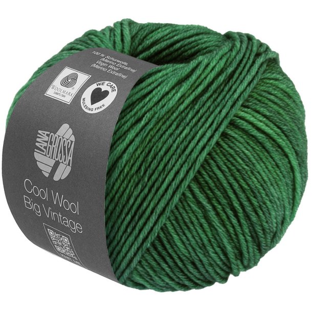 Lana Grossa - Cool Wool Big Vintage - merino uldgarn - Patinagrn (7180) - 50g
