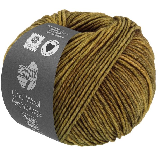 Lana Grossa - Cool Wool Big Vintage - merino uldgarn - Mrk Oliven (7181) - 50g