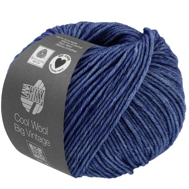 Lana Grossa - Cool Wool Big Vintage - merino uldgarn - Kornblomst (7190) - 50g