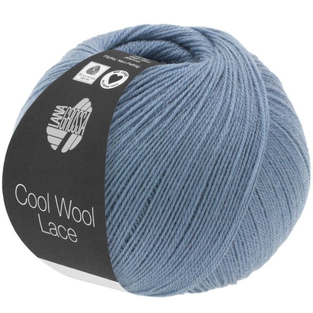 Lana Grossa - Cool Wool Lace - merino uldgarn - Pudderbl (02) - 50g