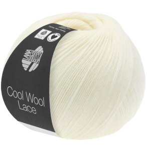 Lana Grossa - Cool Wool Lace - merino uldgarn - Rhvid (14) - 50g