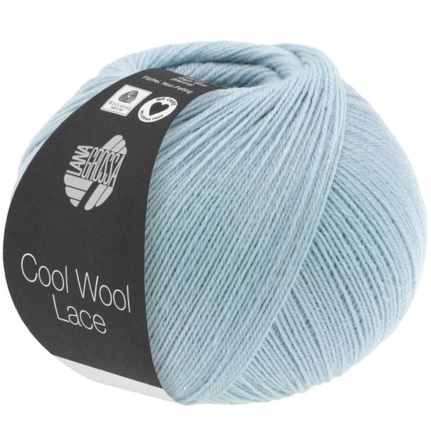 Lana Grossa - Cool Wool Lace - merino uldgarn - Pastelbl (34) - 50g