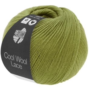 *Lana Grossa - Cool Wool Lace - merino uldgarn - Oliven (38) - 50g