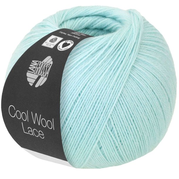 Lana Grossa - Cool Wool Lace - merino uldgarn - Pastel Turkis (43) - 50g