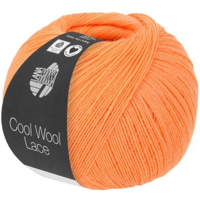 Lana Grossa - Cool Wool Lace - merino uldgarn - Mrk Orange (44) - 50g