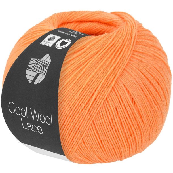 Lana Grossa - Cool Wool Lace - merino uldgarn - Mrk Orange (44) - 50g