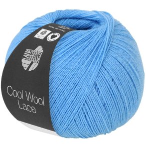 Lana Grossa - Cool Wool Lace - merino uldgarn - Azurbl (48) - 50g