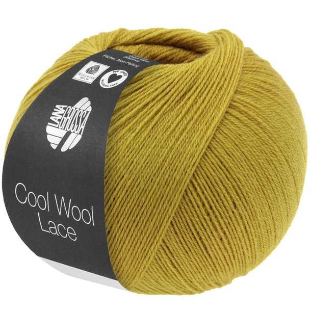 Lana Grossa - Cool Wool Lace - merino uldgarn - Sennep (63) - 50g