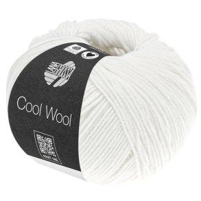 Lana Grossa - Cool Wool - Merino uldgarn - Hvid (431) - 50g