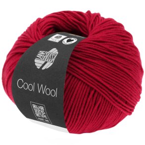 Lana Grossa - Cool Wool - Merino uldgarn - Karminrd (437) - 50g