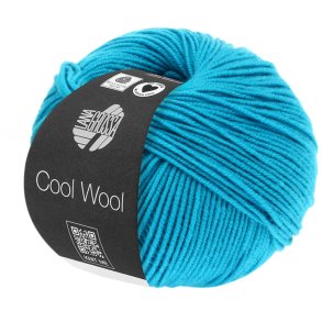 Lana Grossa - Cool Wool - Merino uldgarn - Turkisbl (502) - 50g