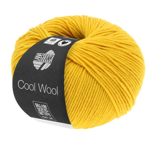 Lana Grossa - Cool Wool - Merino uldgarn - Gyldengul (2005) - 50g