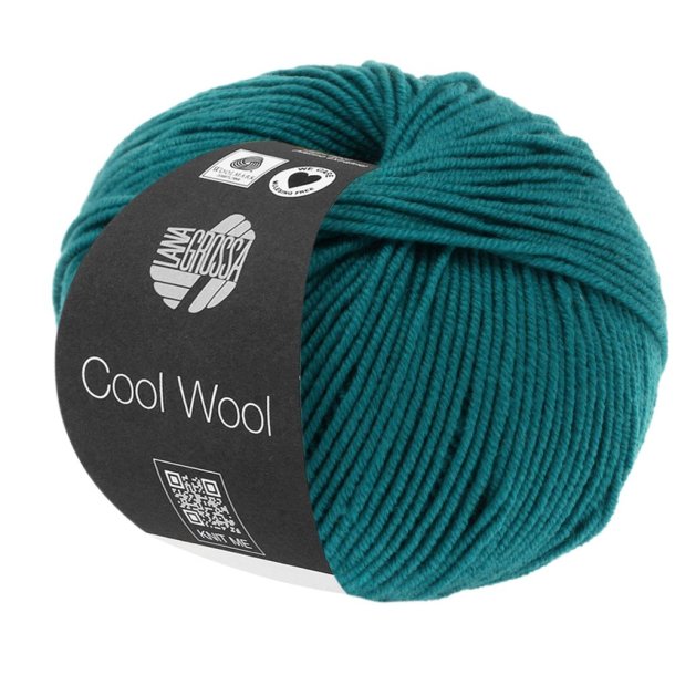 Lana Grossa - Cool Wool - Merino uldgarn - Petroleumsgrn (2015) - 50g