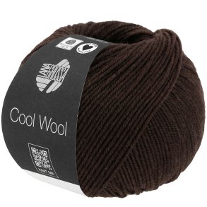 Lana Grossa - Cool Wool - Merino uldgarn - Sortbrun (2113) - 50g