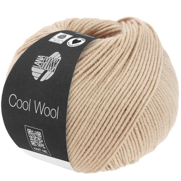 Lana Grossa - Cool Wool - Merino uldgarn - Perlebeige (2114) - 50g