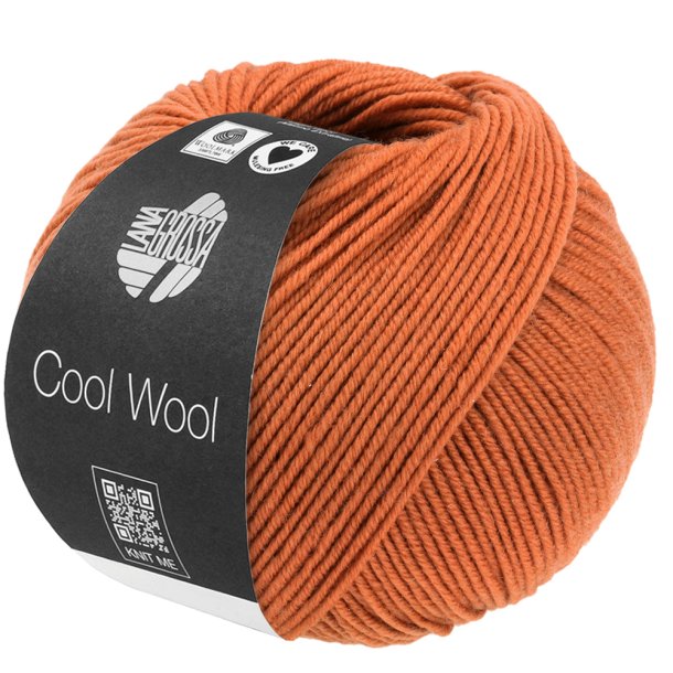 Lana Grossa - Cool Wool - Merino uldgarn - Orangebrun (2116) - 50g