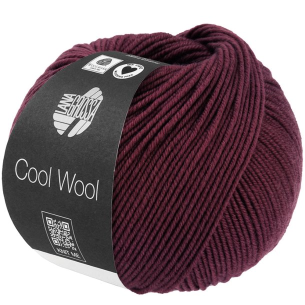 Lana Grossa - Cool Wool - Merino uldgarn - Burgunder (2118) - 50g