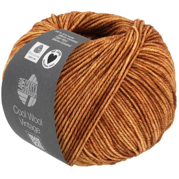 *Lana Grossa - Cool Wool Vintage - merinould garn - Rdbrun (7363) - 50g