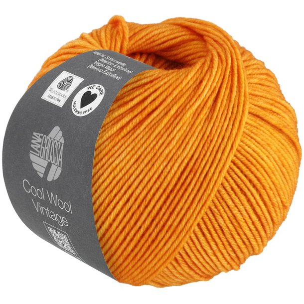 Lana Grossa - Cool Wool Vintage - merino uldgarn - Orange (7375) - 50g