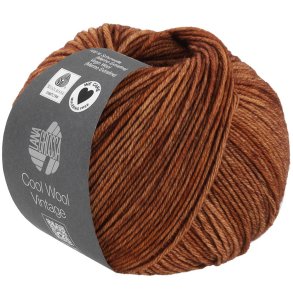 Lana Grossa - Cool Wool Vintage - merino uldgarn - Rdyr brun (7383) - 50g