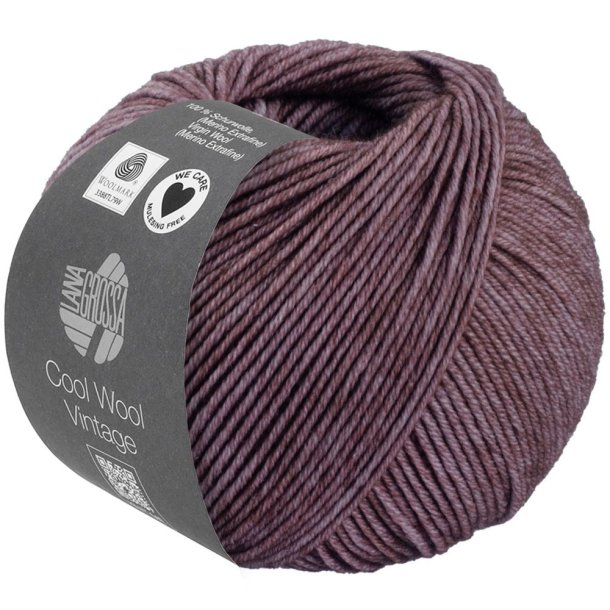 Lana Grossa - Cool Wool Vintage - merino uldgarn - Antikviolet (7387) - 50g