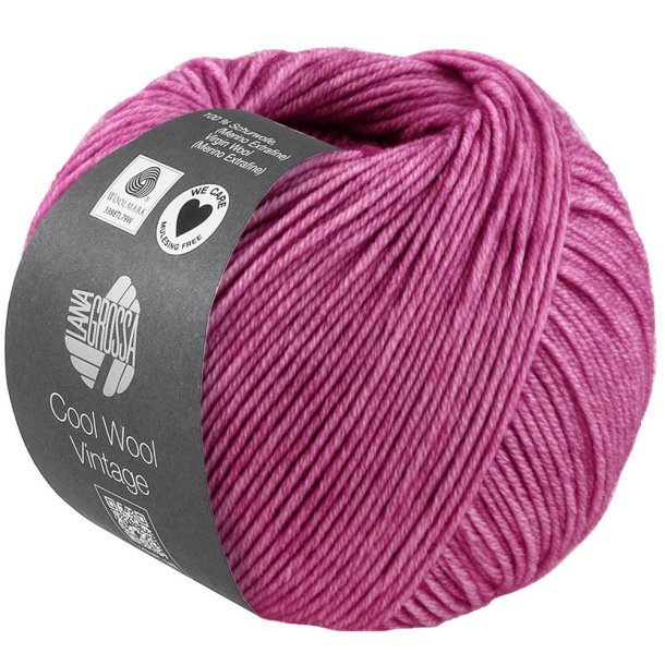 Lana Grossa - Cool Wool Vintage - merino uldgarn - Pink (7389) - 50g