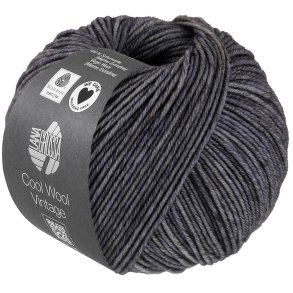 Lana Grossa - Cool Wool Vintage - merino uldgarn - Mrkegr (7391) - 50g