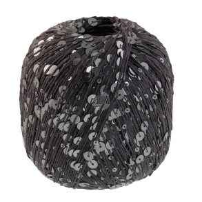 Lana Grossa - Cosmo - Effektgarn med pailletter - M�rkegr� 04 - 100g