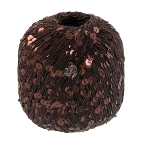 Lana Grossa - Cosmo - Effektgarn med pailletter - Mokka 06 - 100g